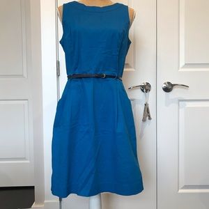 Blue Tommy Hilfiger Dress with Accent Belt